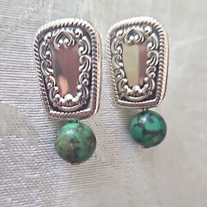 925 Sterling Silver/Gemstone Earrings.